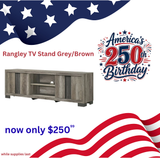 Rangley TV Stand - Grey/Brown