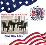 Resia Table w/ 4 Chairs