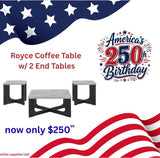 Royce Coffee Table w/ 2 End Tables