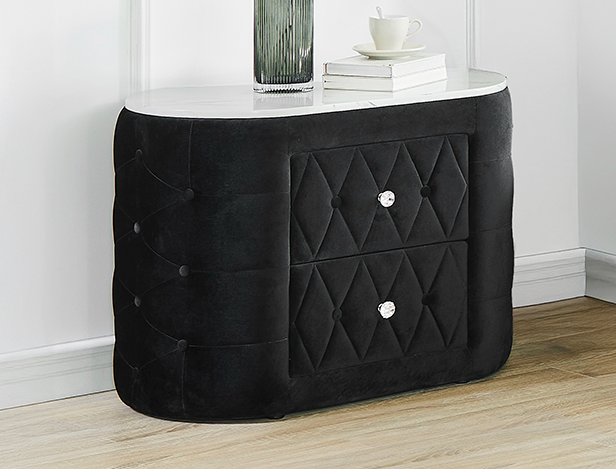 Natalia Night Stand w/ Faux Marble Top