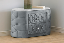 Natalia Night Stand w/ Faux Marble Top