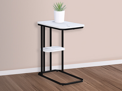 Ida Faux Marble Chairside Table