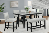 Frank Faux Marble Table w/ 4 Chairs
