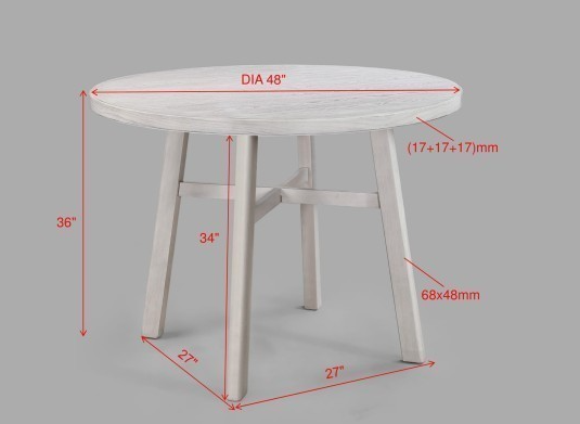 Rose Counter Height Table w/ 4 Chairs