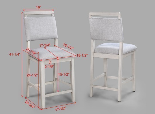 Rose Counter Height Table w/ 4 Chairs