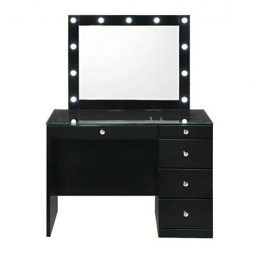 Morgan Vanity w/ Stool - Black