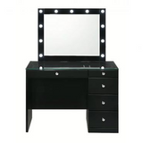 Morgan Vanity w/ Stool - Black