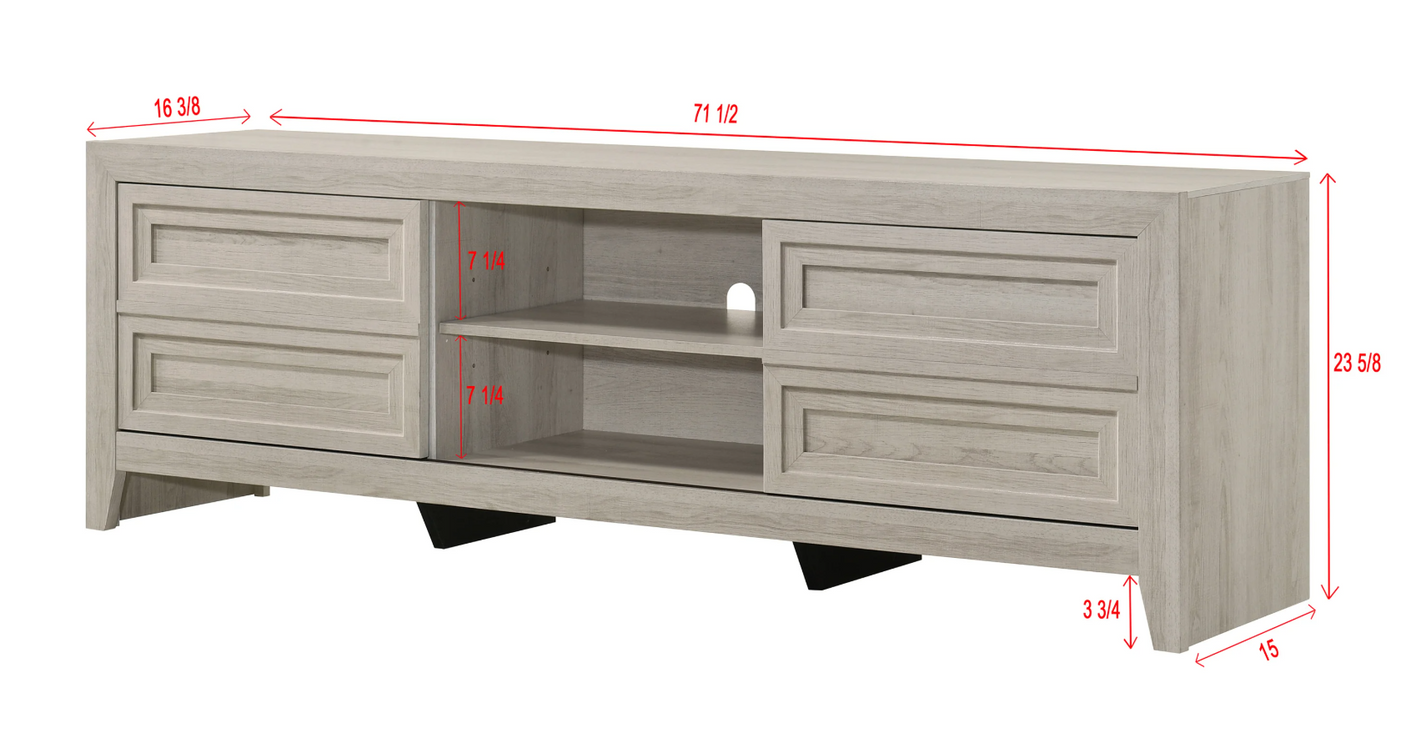 Lorraine Grey TV Stand