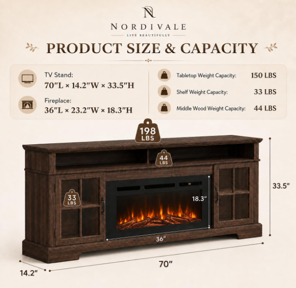 Farmhouse 70" TV Stand