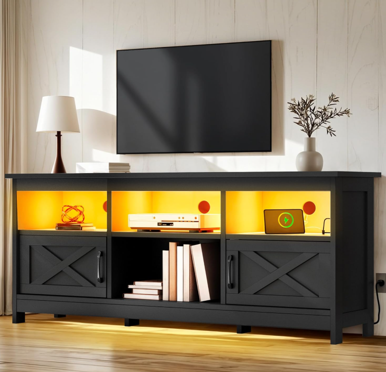 Barn Door 65" TV Stand