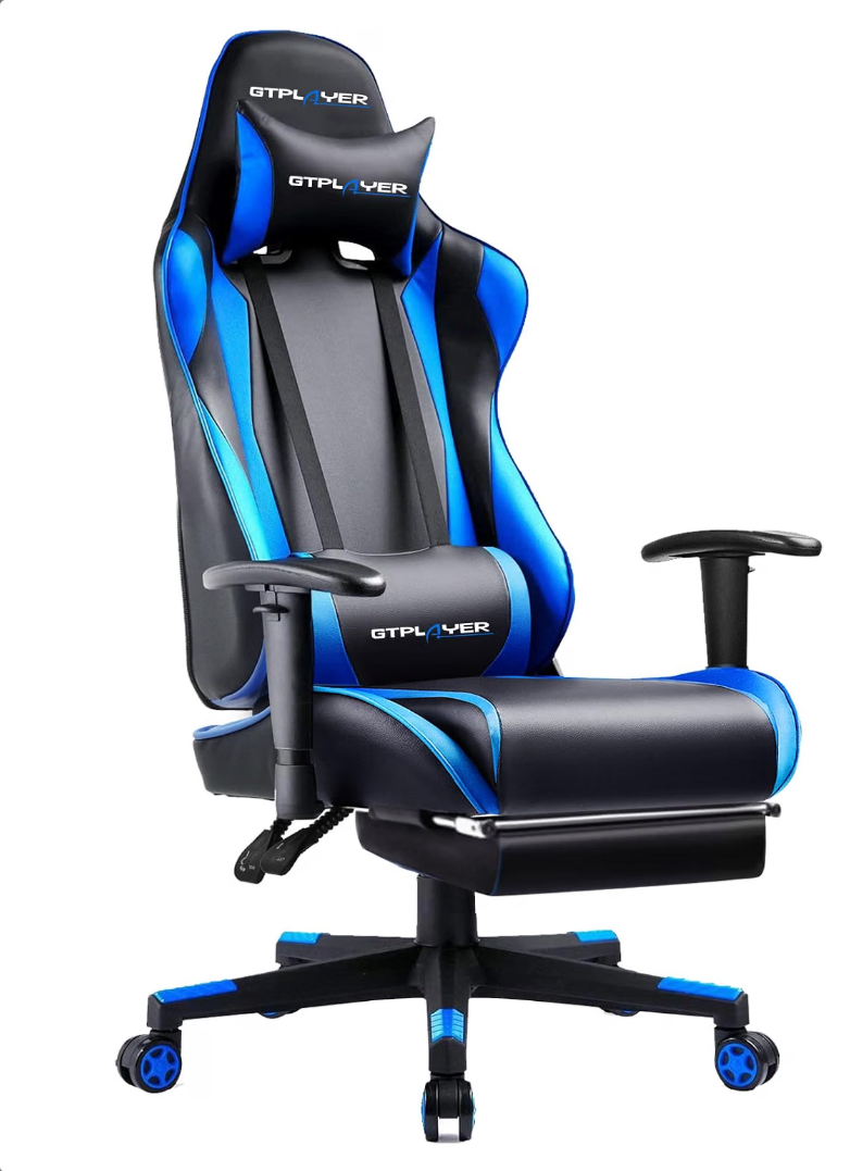 Gaming Chair with Footrest