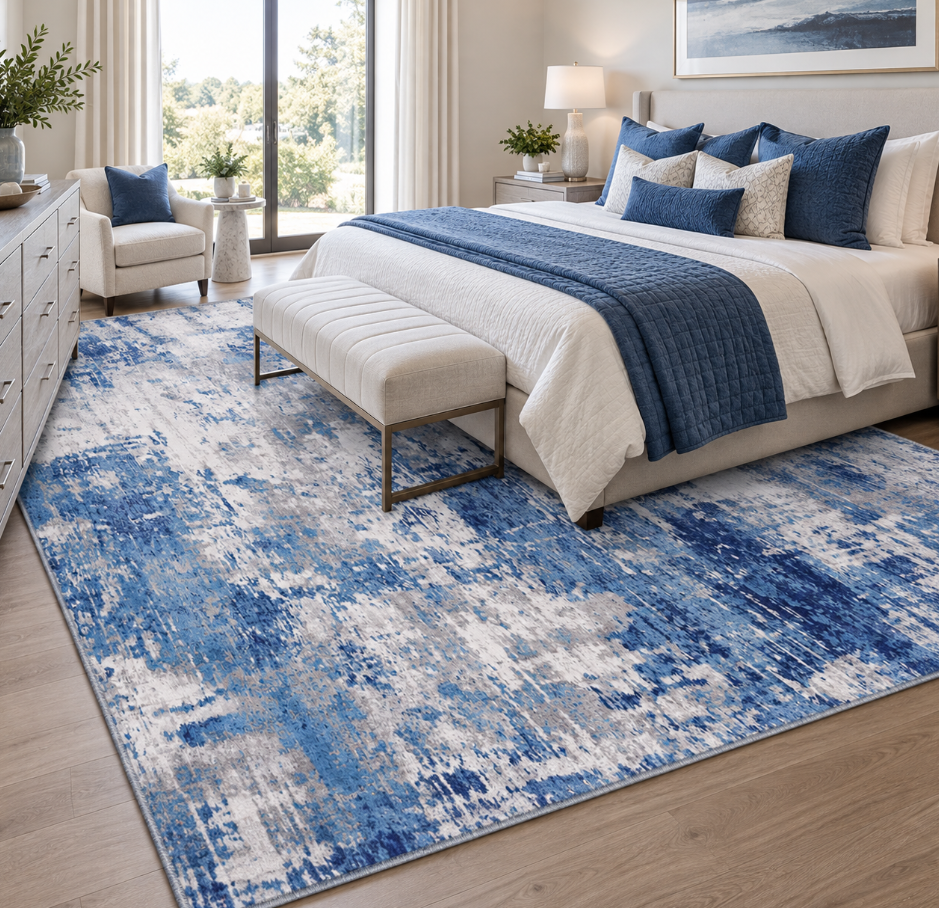Lany Washable Abstract Rug