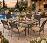 Molly Table w/ 6 Chairs Patio Set