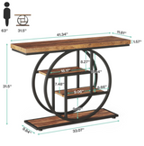 Circle Base Accent Table