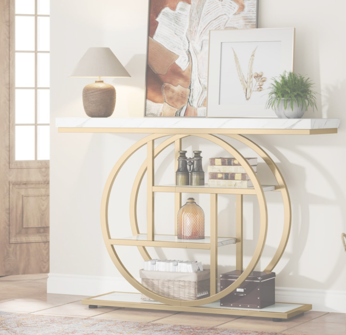 Circle Base Accent Table