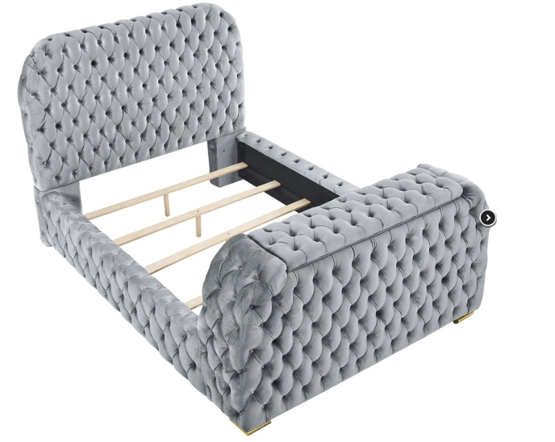 Natalia King Bed w/ Fireplace & TV Lift