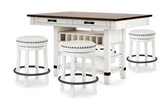 Becky Counter Height Table w/ 4 Stools