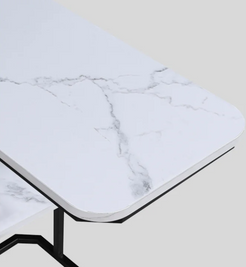 Ida Faux Marble Chairside Table