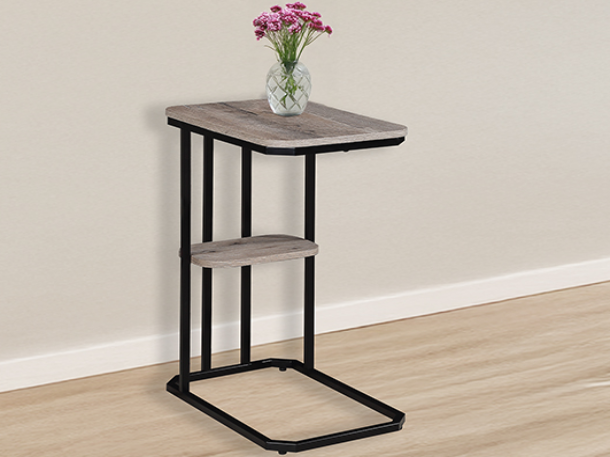 Ida Weathered Grey Chairside Table