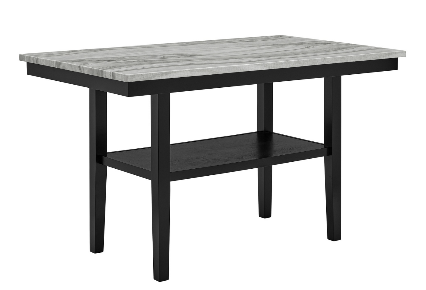 Frank Faux Marble Table w/ 4 Chairs