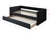 Sadie Daybed w/ Trundle & 2 FREE Twin Mattresses