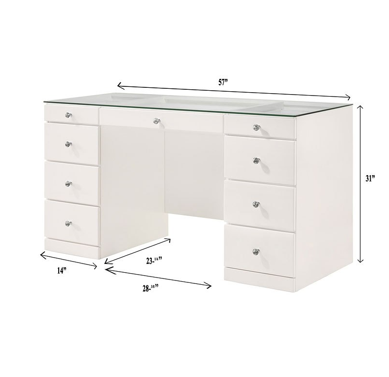 Avery Vanity - White
