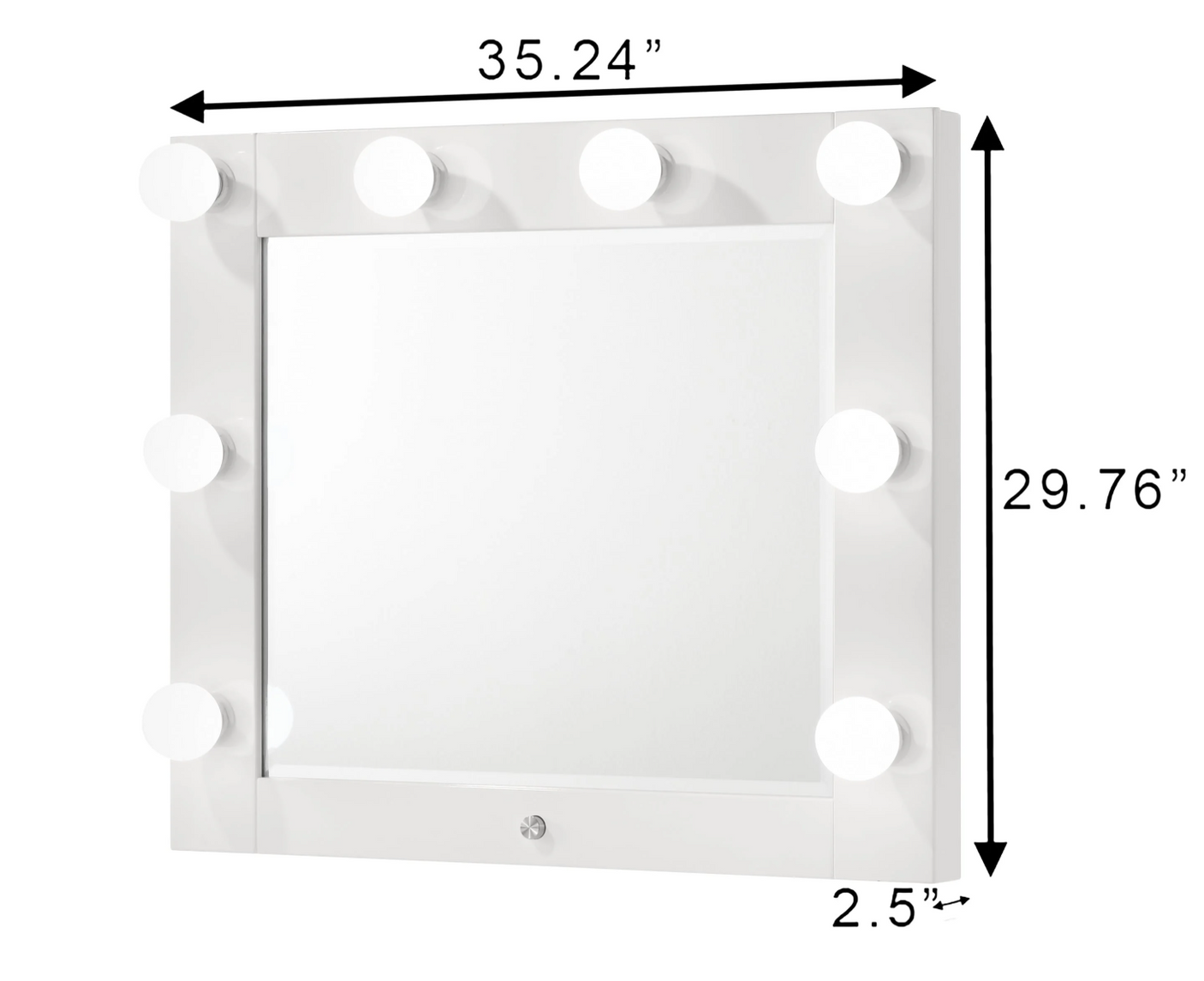 Luxo Vanity - White