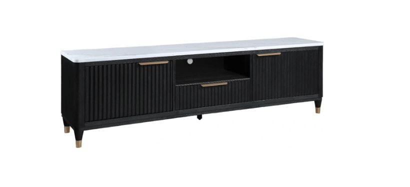 Kara Black TV Stand