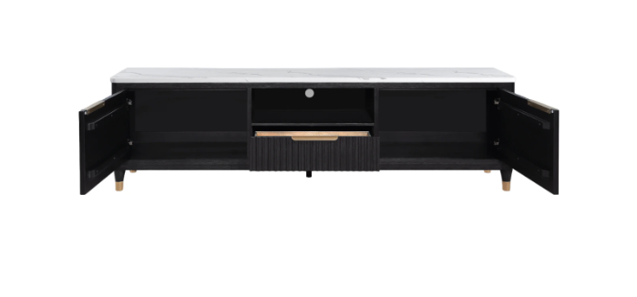 Kara Black TV Stand