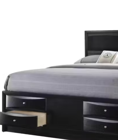 Briana Black Queen Storage Bedroom Set