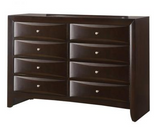 Emily Dark Cherry Queen Storage Bedroom Set