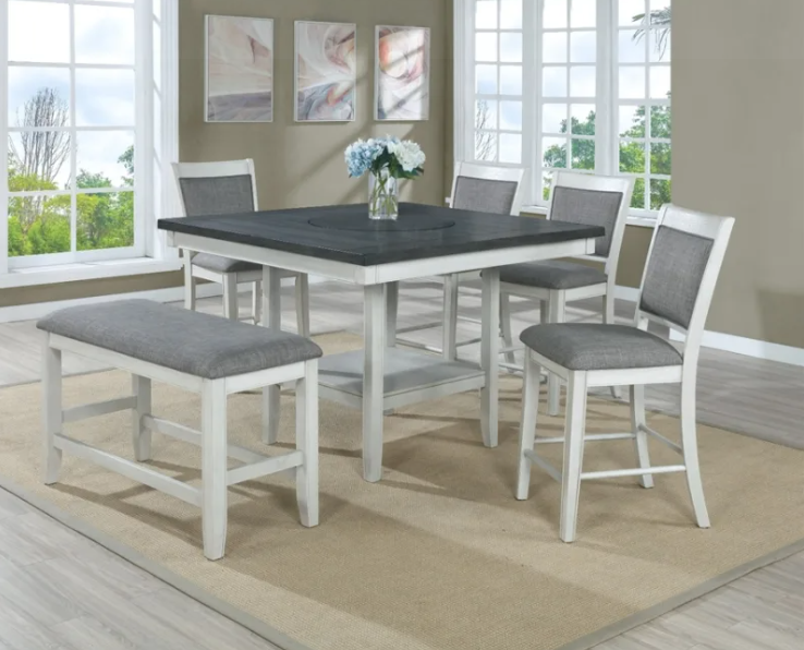 Mary Counter Height Table w/ 4 Chairs