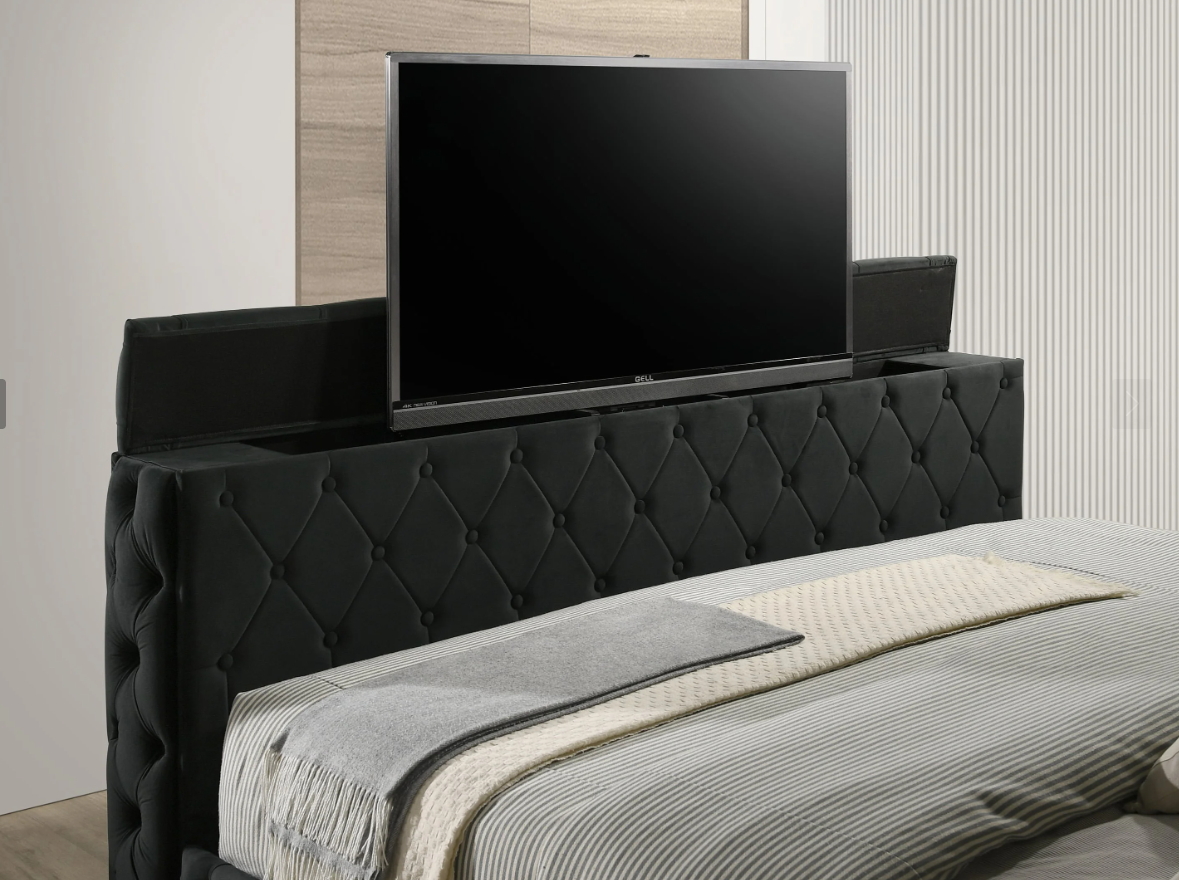 Josephine Queen Bed w/ TV Lift
