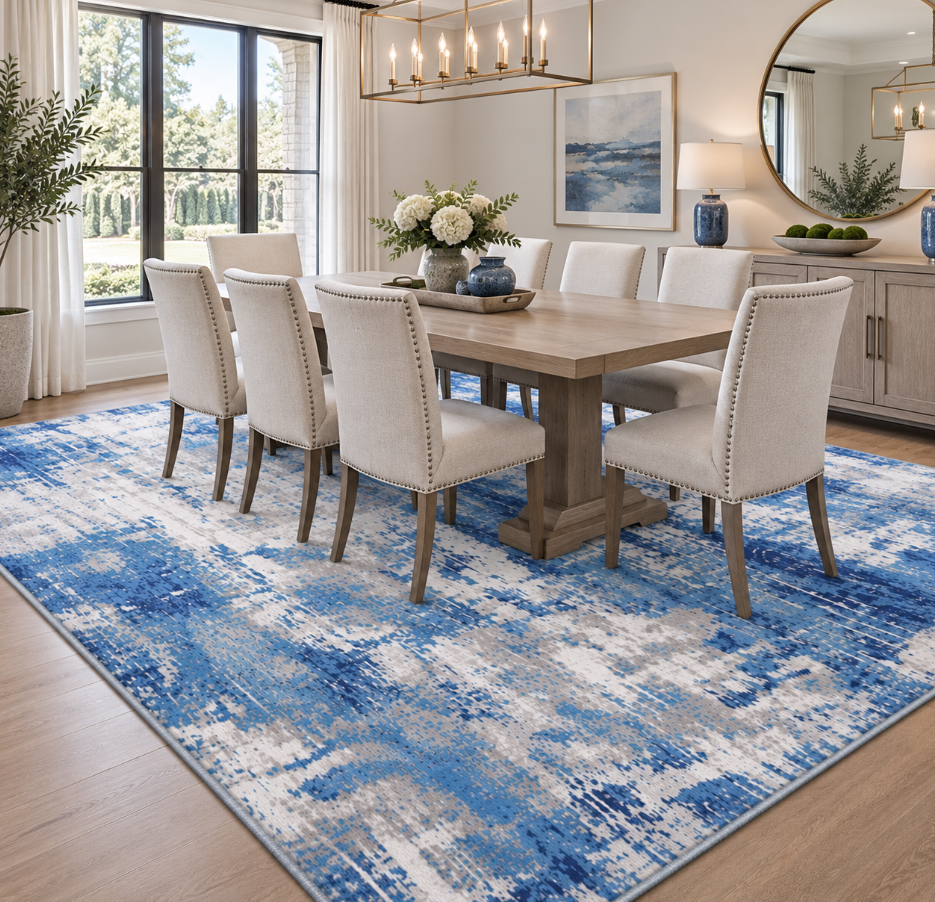 Lany Washable Abstract Rug