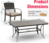 Molly Table w/ 6 Chairs Patio Set