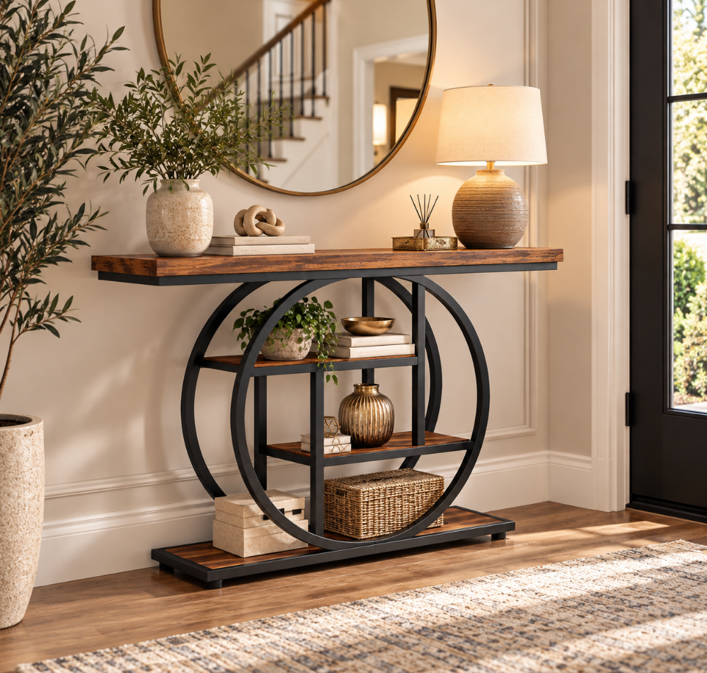 Circle Base Accent Table