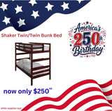 Shaker Twin/ Twin Bunk Bed