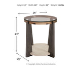 Frazwa Round End Table