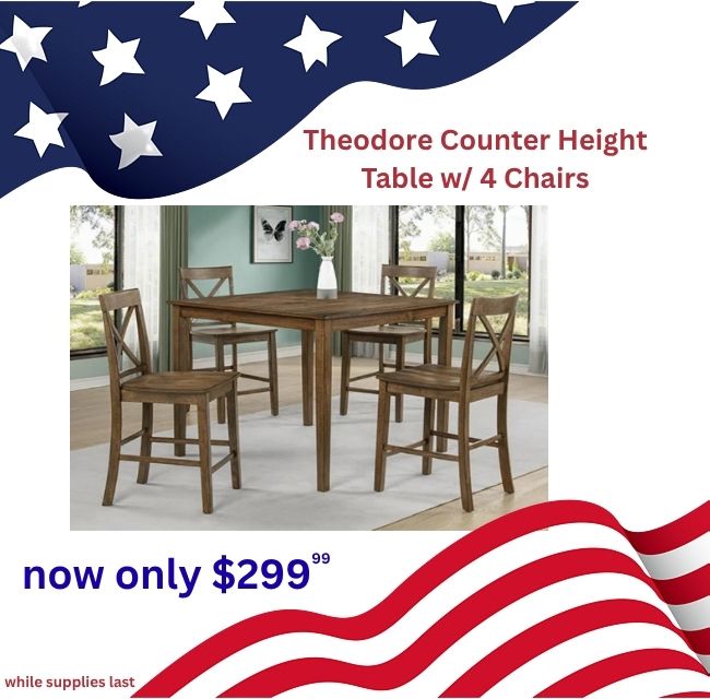 Theodore CH Table w/ 4 Chairs