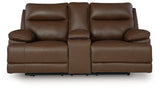 VonRyan Power Reclining Loveseat/Console/Adjustable Headrest