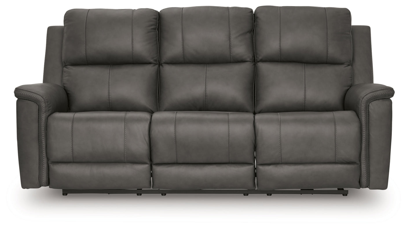 Beryton Power Reclining Sofa with Adjustable Headrest