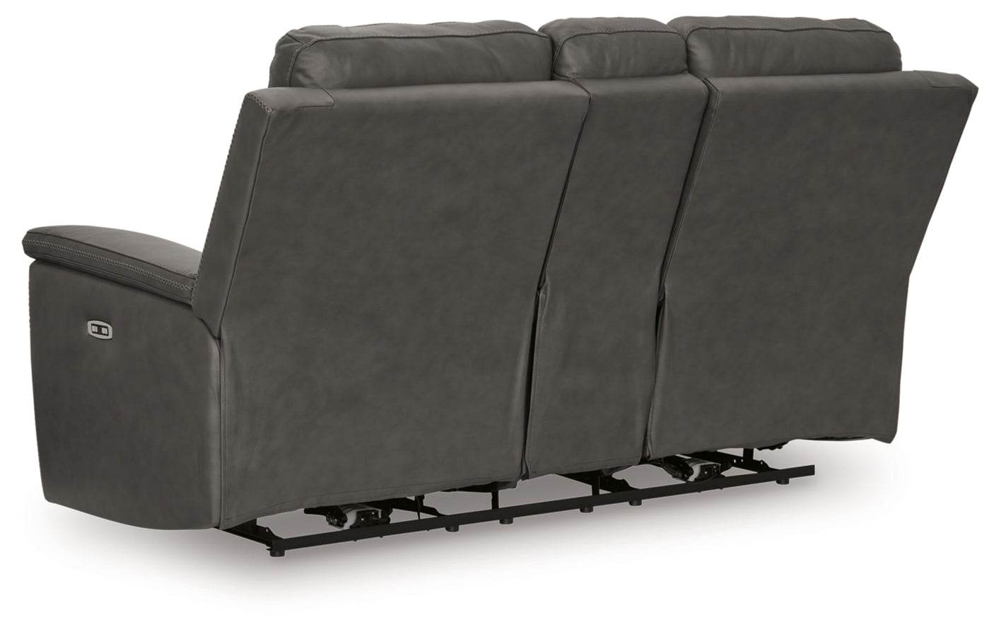 Beryton Power Reclining Loveseat/Console/Adjustable Headrest