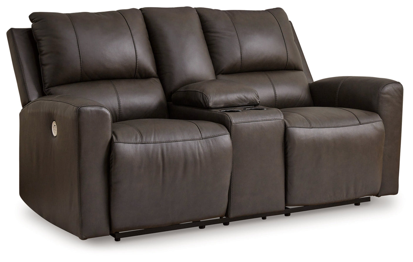 Boxmere DBL Reclining Power Loveseat w/Console