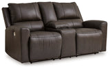 Boxmere DBL Reclining Power Loveseat w/Console