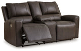 Boxmere DBL Reclining Power Loveseat w/Console
