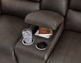 Boxmere DBL Reclining Power Loveseat w/Console