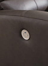 Boxmere DBL Reclining Power Loveseat w/Console