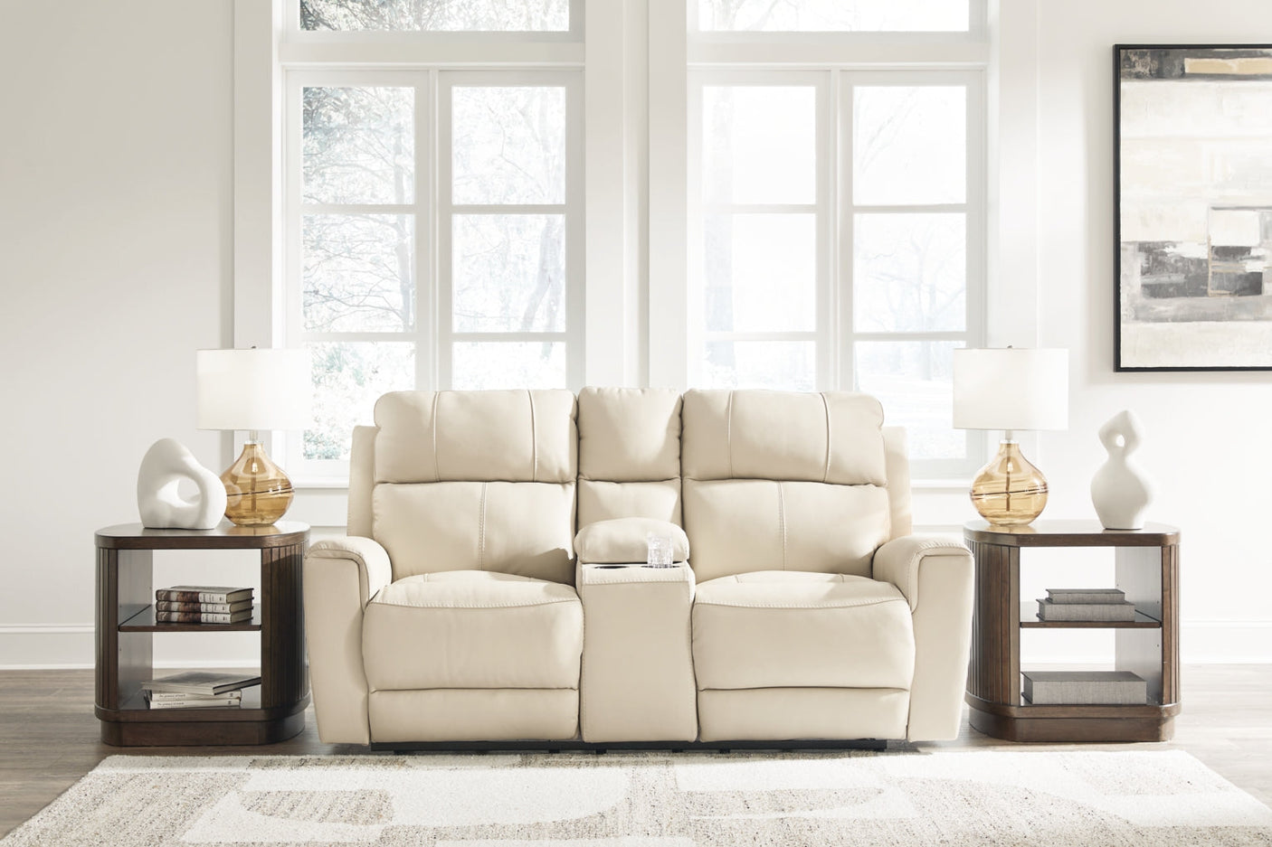 Dahlmoore DBL Reclining Power Loveseat w/Console
