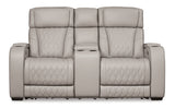 Boyington Power Reclining Loveseat/Console/Adjustable Headrest