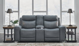 Mindanao Power Reclining Loveseat/Console/Adjustable Headrest